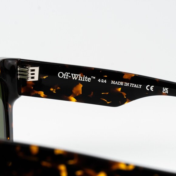 Off-White JACKSON Women Sunglasses Havana Green  Square OERI13I JACKSON 6055 - Picture 7 of 13